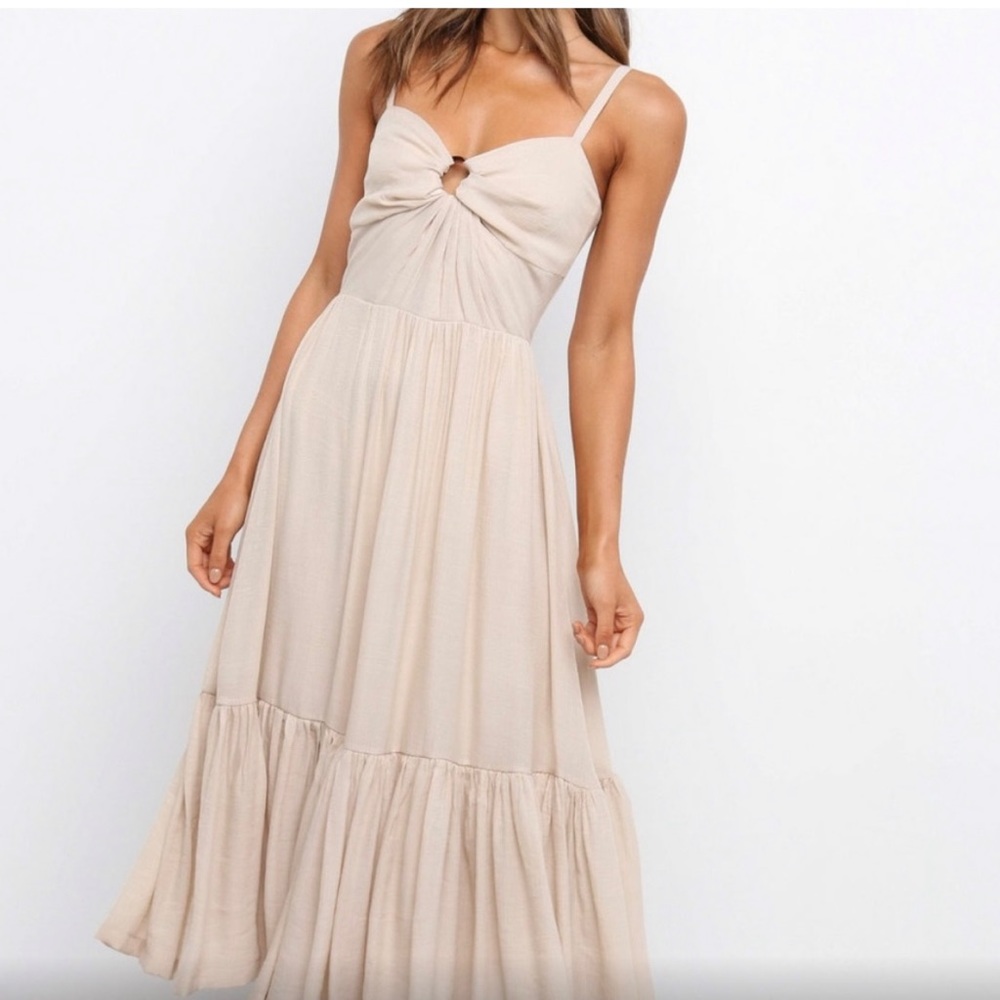 Petal + Pup beige Mccartin dress